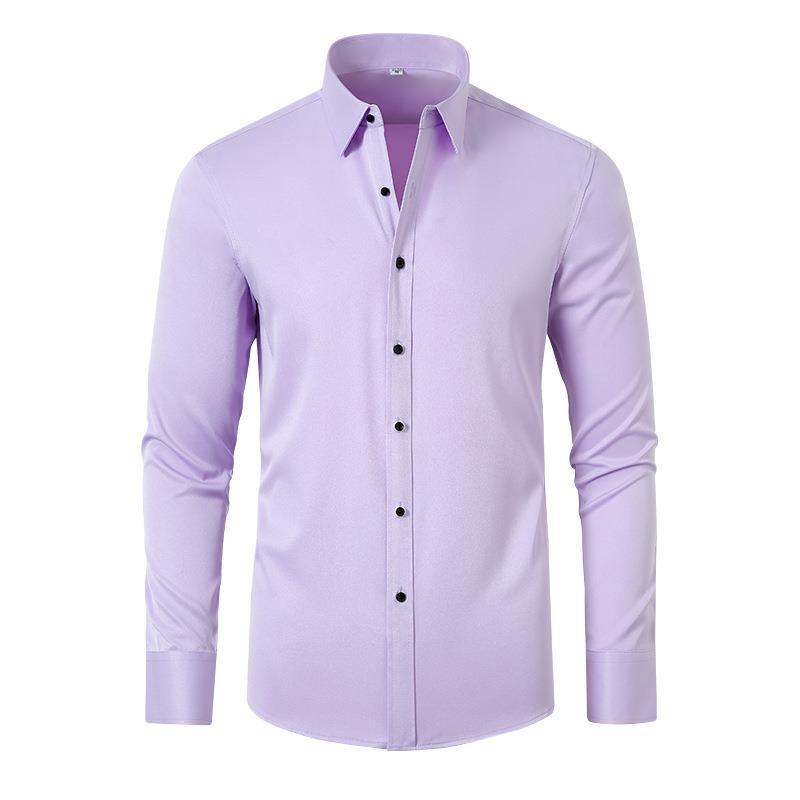 Four-way Stretch Wrinkle-resistant Lightweight Mens Non-iron Shirt