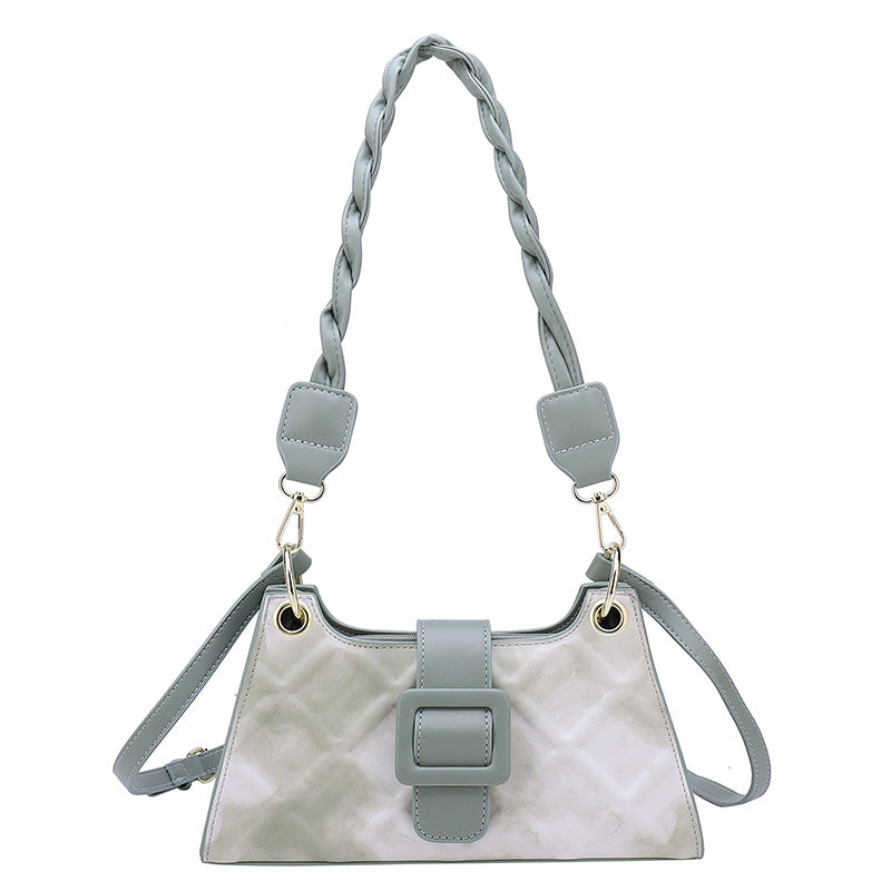 Women's Fashion Clashing Woven Shoulder Crossbody Bag