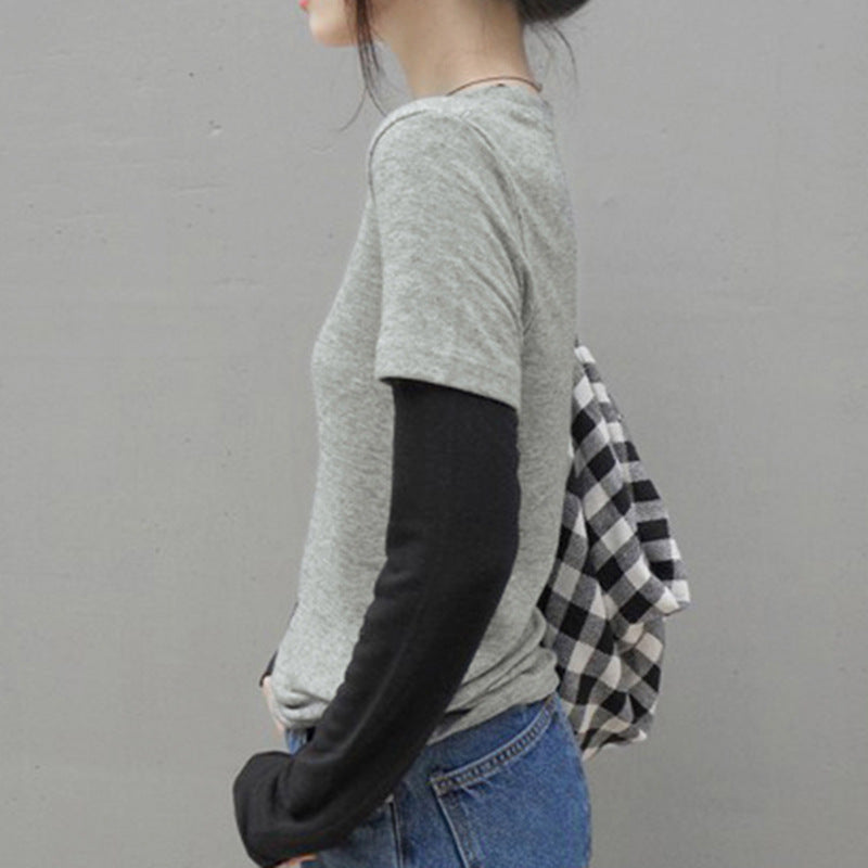 Breathable Bottoming Sports All-matching Round Neck T-shirt