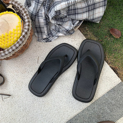 Flip-flops Female Summer Fashion Home Non-slip Leisure Retro Flip-flop Indoor Sandals And Slippers