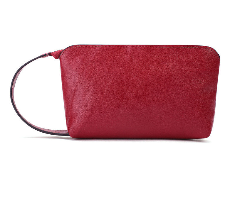 Mobile Phone Bag New Solid Color Leather Small Handbag Ladies Change Storage Clutch