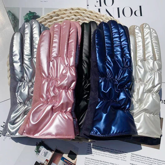 Women's Suede Warm Riding Gloves