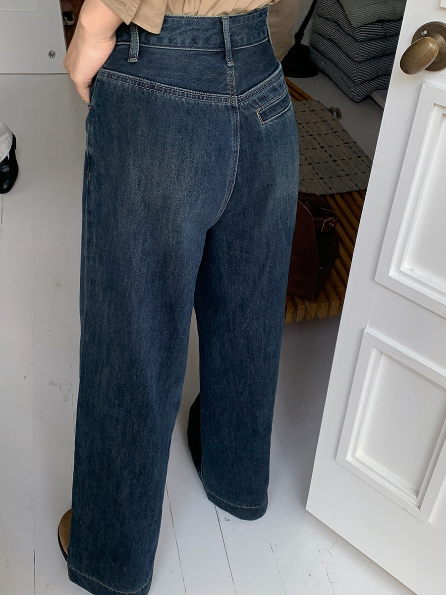 Blue Vintage Straight Early Autumn Jeans