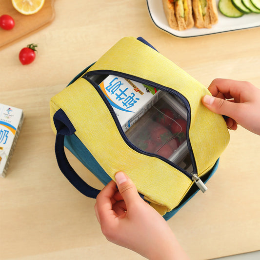 Aluminum Foil Thickening Waterproof Color Matching Lunch Insulation Bag