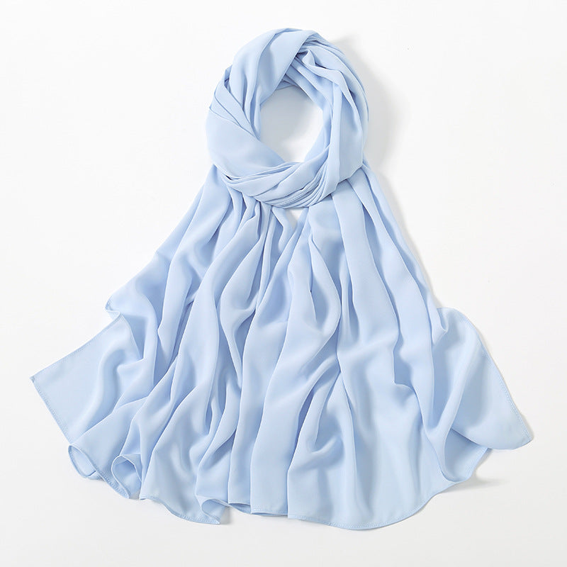 Corner Cathetus All-match Chiffon Headcloth
