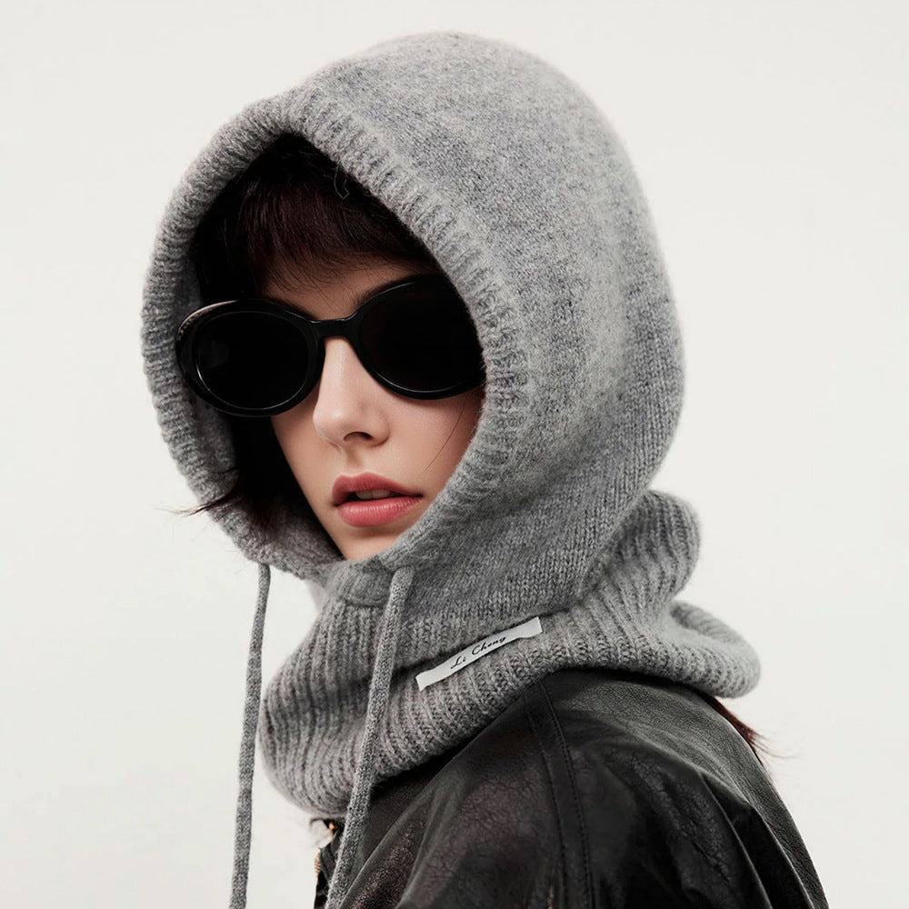 Cashmere Knitted Beanie With Earflaps