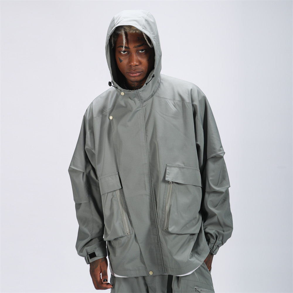 Men's Hipster Ins Niche Loose Hooded Jacket