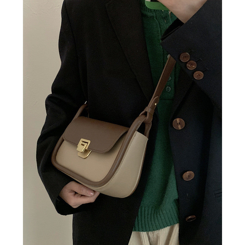 Women's Trendy Fashion Contrast Color Underarm Bag All Match