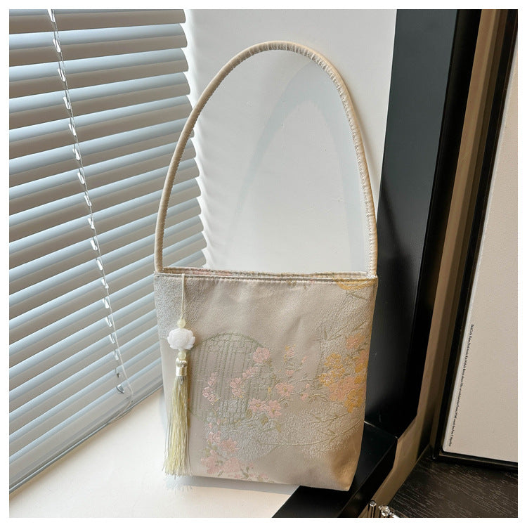Chinese-style Handbag With A Vintage Hanfu-inspired Design Single-shoulder Bag