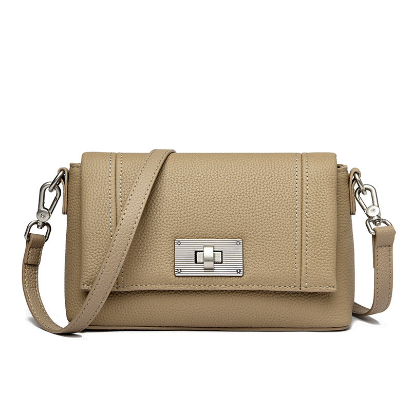 New Trendy Womens Genuine Leather Shoulder Crossbody Bag