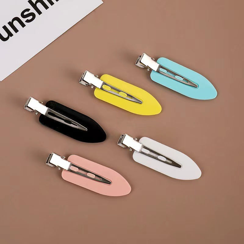 Small Leaf Duckbill Clip DIY Seamless Hair Clip Handmade Material