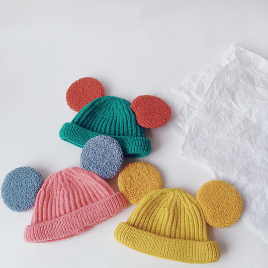 Cartoon Big Ears Children Woolen Cap
