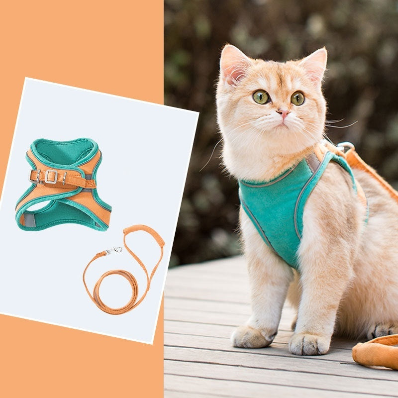 Cat Pulling Rope Vest Reflective Chest Strap