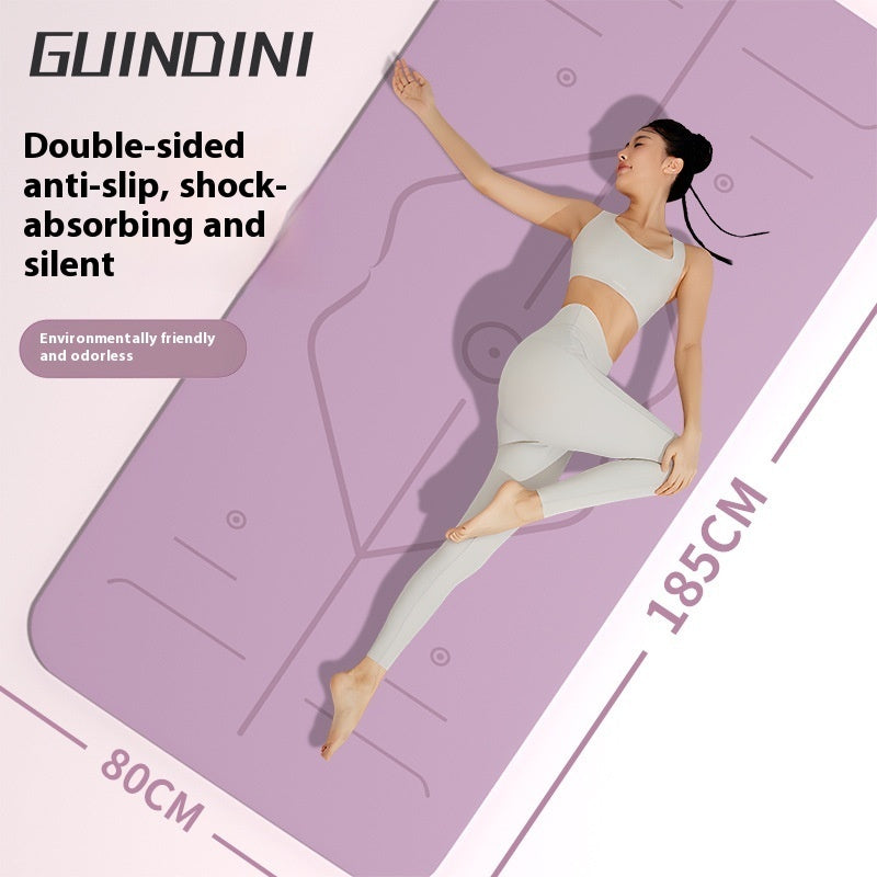 Home Yoga Mat Body Line TPE Anti-skid Shock Absorption