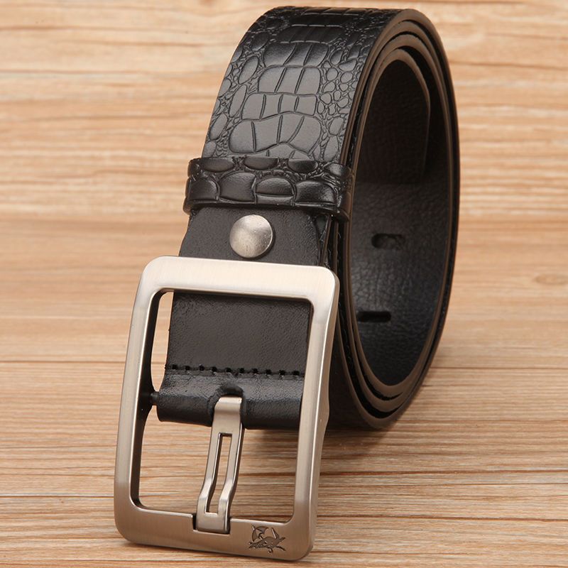 Cowhide Handmade Vintage High-end Trendy All-match Jeans Belt