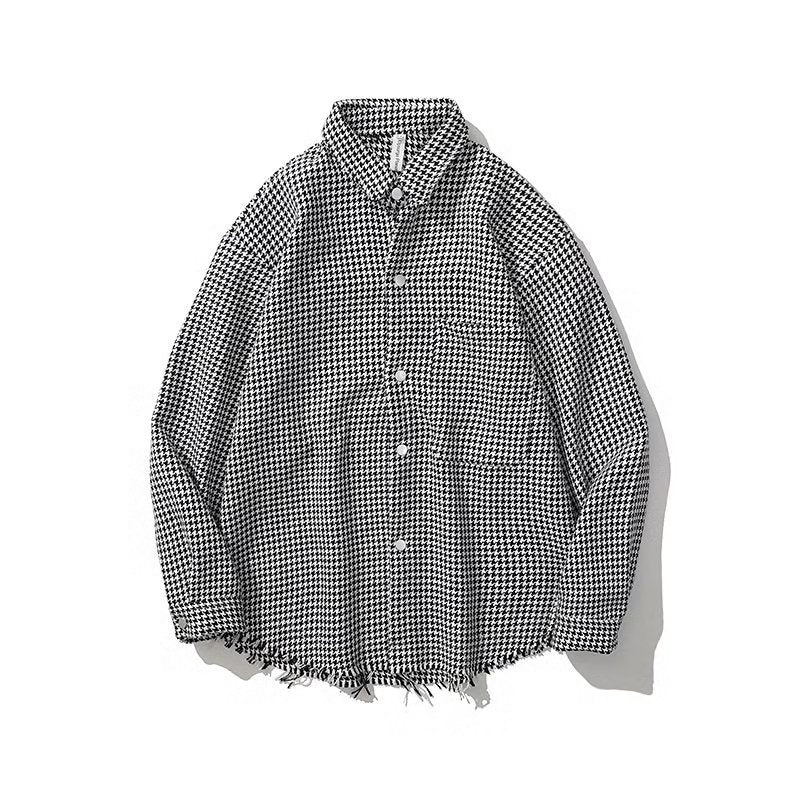Loose Couple Trendy Brand Long Sleeve Shirt Coat