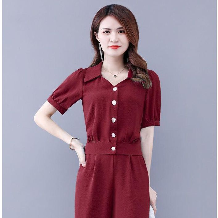 Goddess-style Tummy-covering Two-piece Pants Set