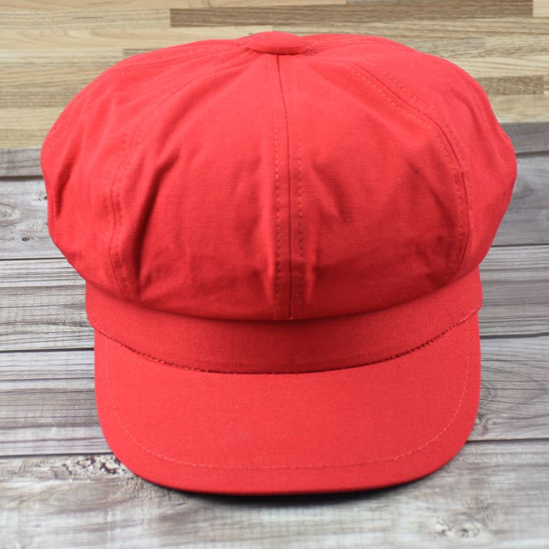 Women's Fashion Retro Canvas Octagonal Hat
