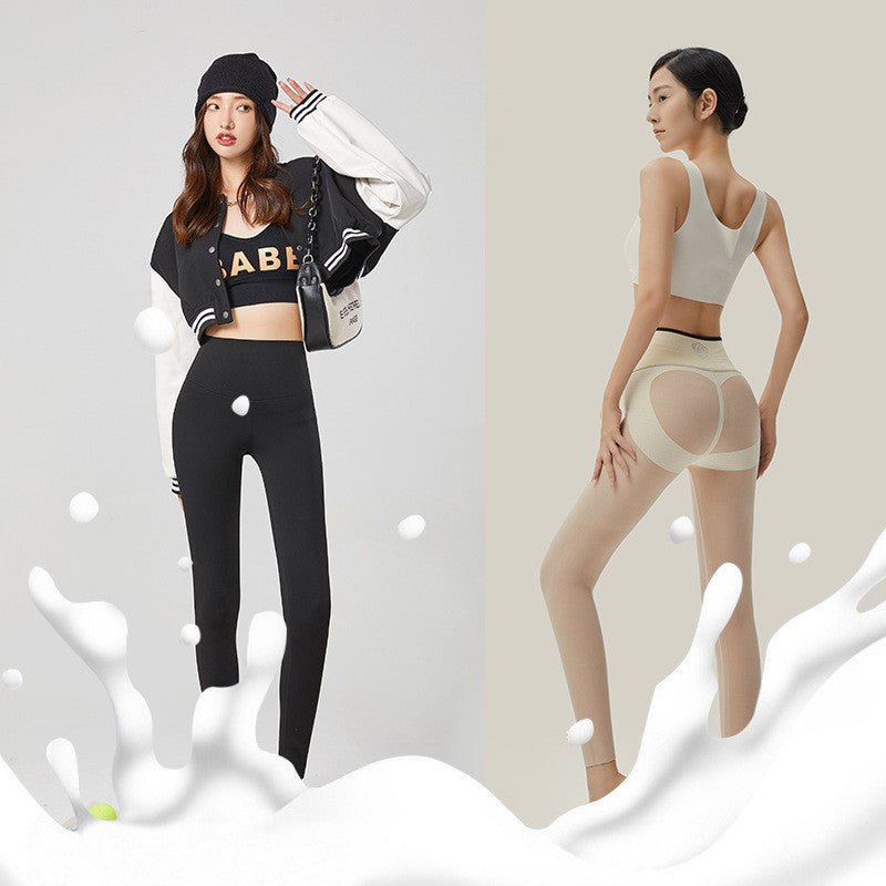 Autumn Winter Thickened 3D King Fried Latex Pants Waist