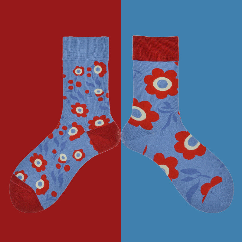 Medium Tube Mandarin Duck Feet Net Red Cotton Cartoon Tide Women Socks