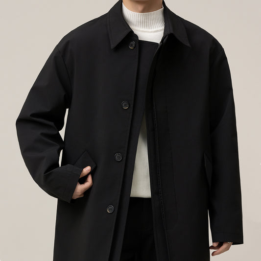 Casual Loose Jacket Mid-length Men's Duster