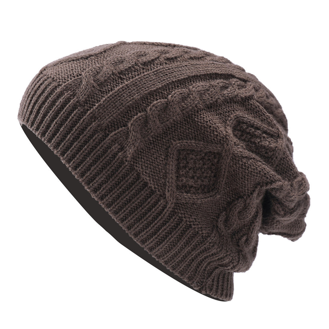New Pleated Fleece Men's And Women's Knitted Pullover Hat