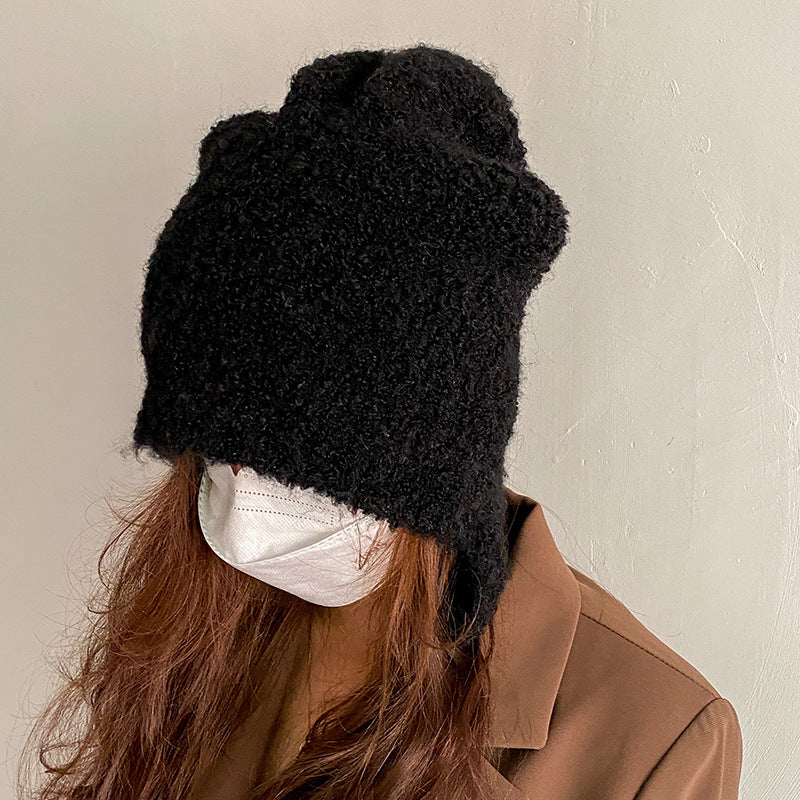 Women's Winter Day Protection Wool Ear Hat