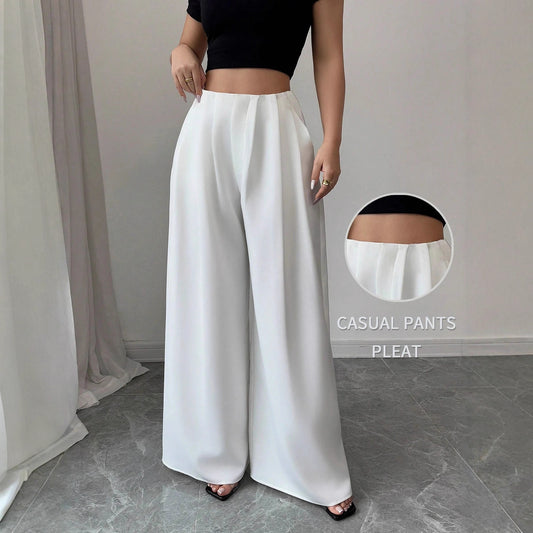 Light-luxury Figure-flattering Draped New Chinese-style Wide-leg Casual Pants