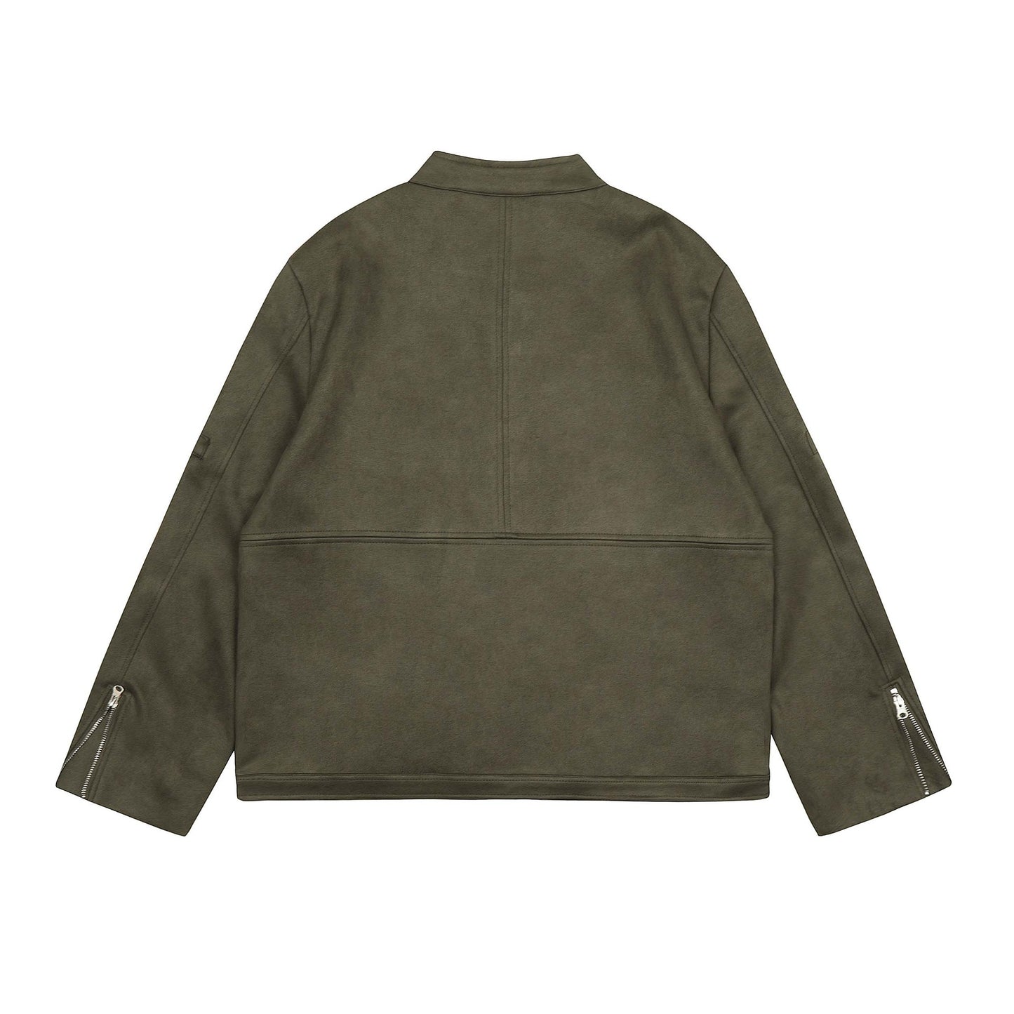 High Street American-style Multi-pocket Suede Flight Jacket