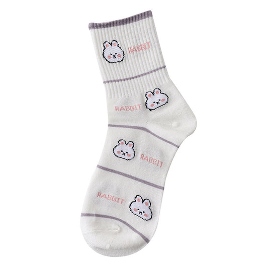 Purple Socks Women's Mid Tube Stockings