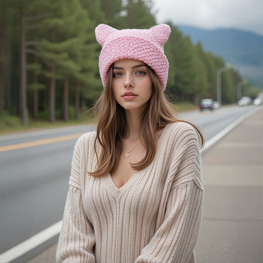 Cute Pointed Hat A Stylish Versatile Knit Beanie