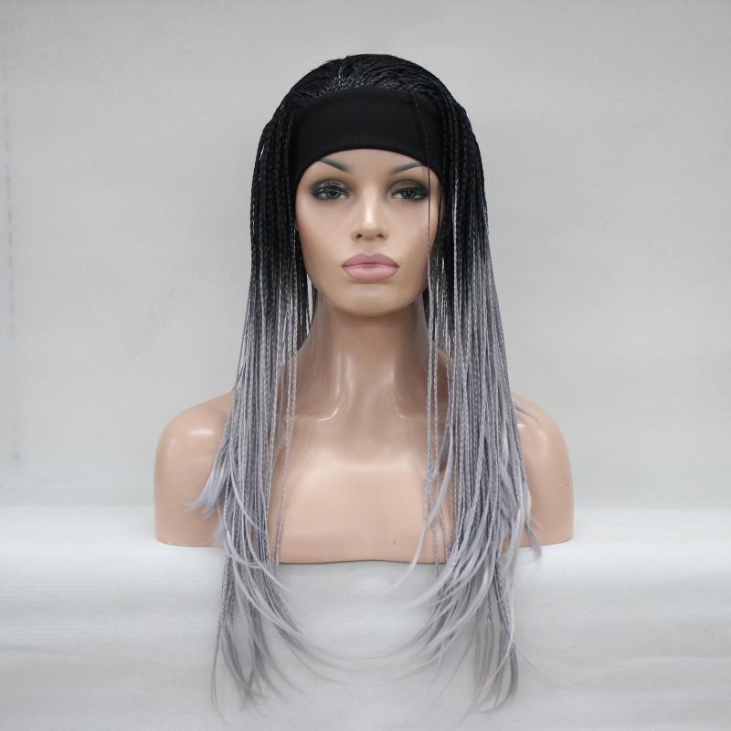 Wig Female African Dirty Braid Gradient Hip Hop Net Red Europe And America