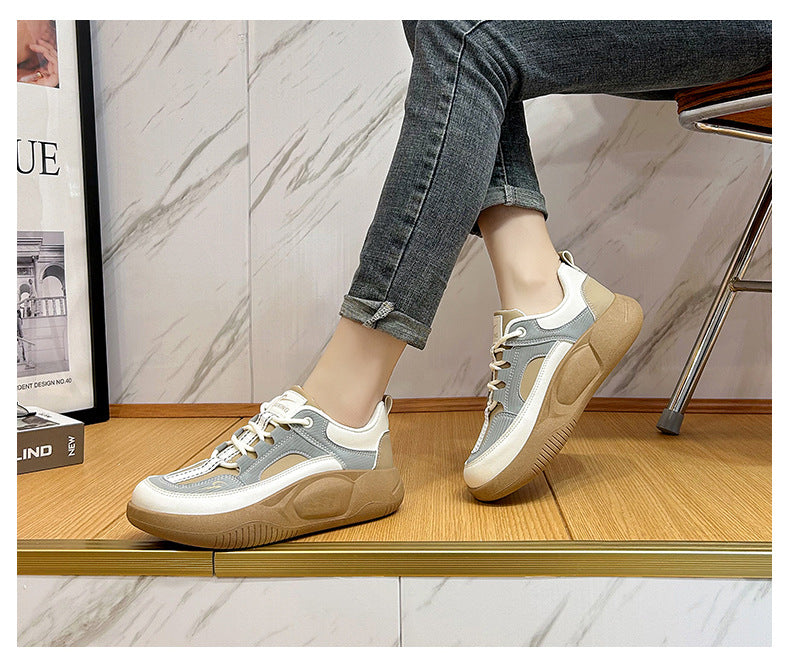 All-matching Women's Casual Flat Shoes Thick Bottom