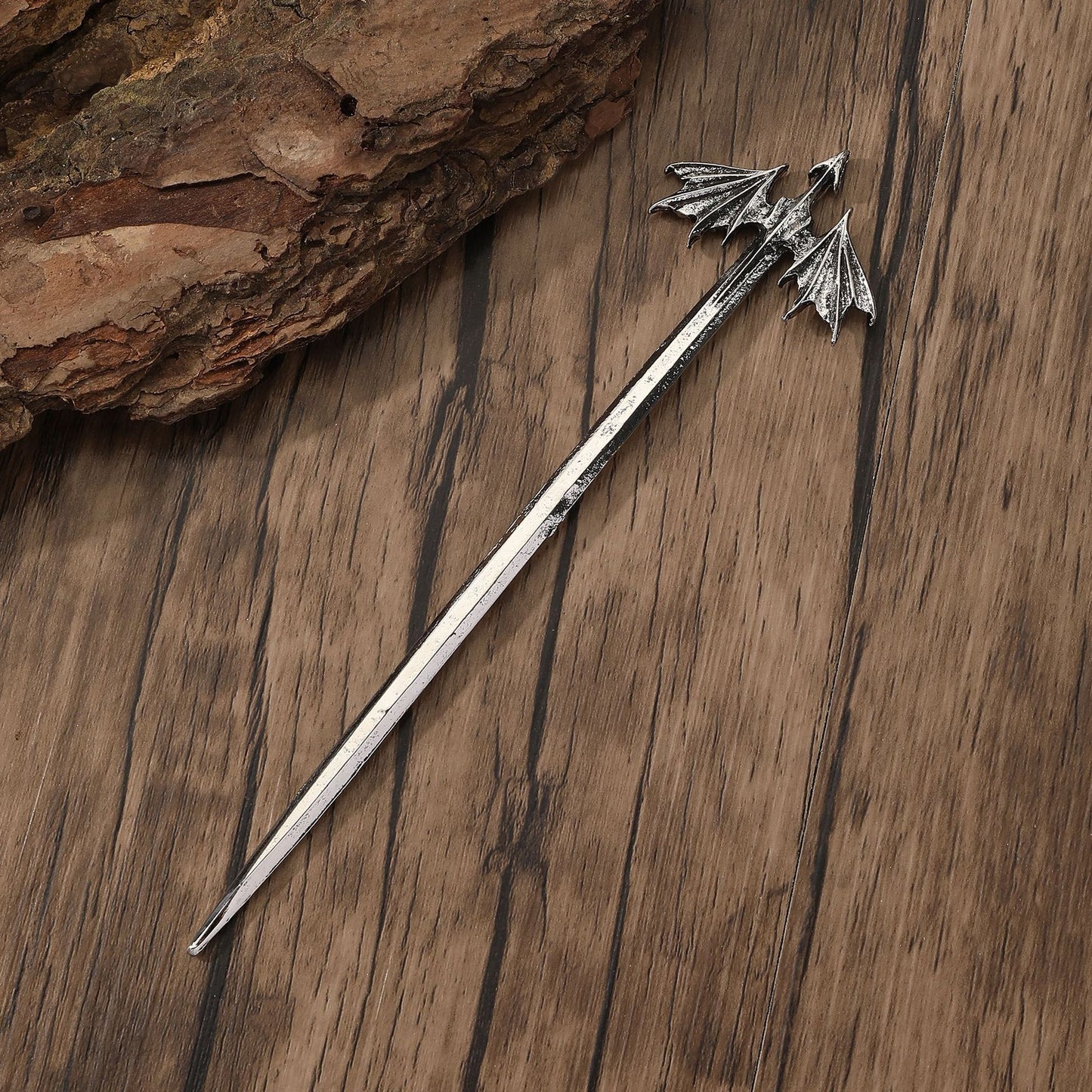 Cross-border Bestseller Retro Pterosaur Hairpin Hair Stick Punk Hairpin Hair Accessories Viking Norwegian Style Party Accessories Wholesale