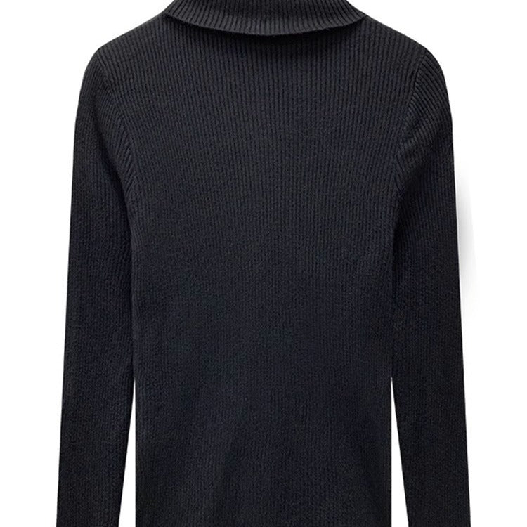 Thickening Inner Wear Skinny Versatile Long Sleeve Thermal Turtleneck Sweater For Women