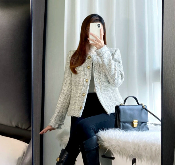 Spring, Autumn, And Winter Casual Versatile Petite Elegant Design Top
