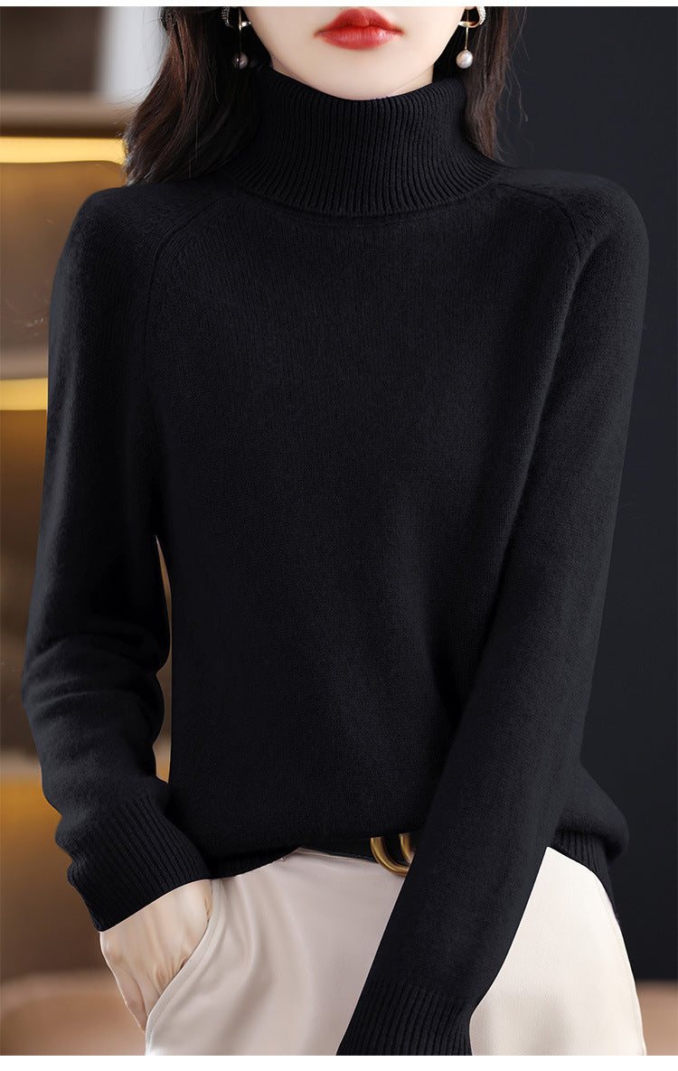 Løs, tyk langærmet sweater til kvinder i store størrelser