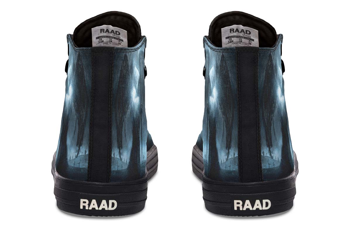 Men's And Women's Fashion Color Printing High-top Canvas Shoes