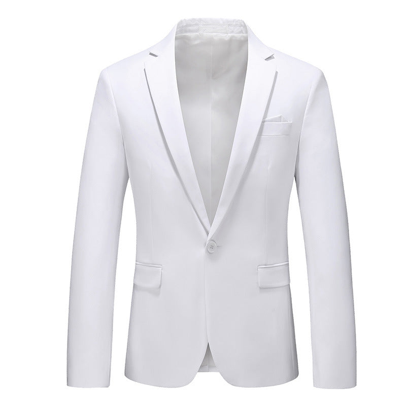 Habitjakke til mænd, koreansk stil, slim fit, business
