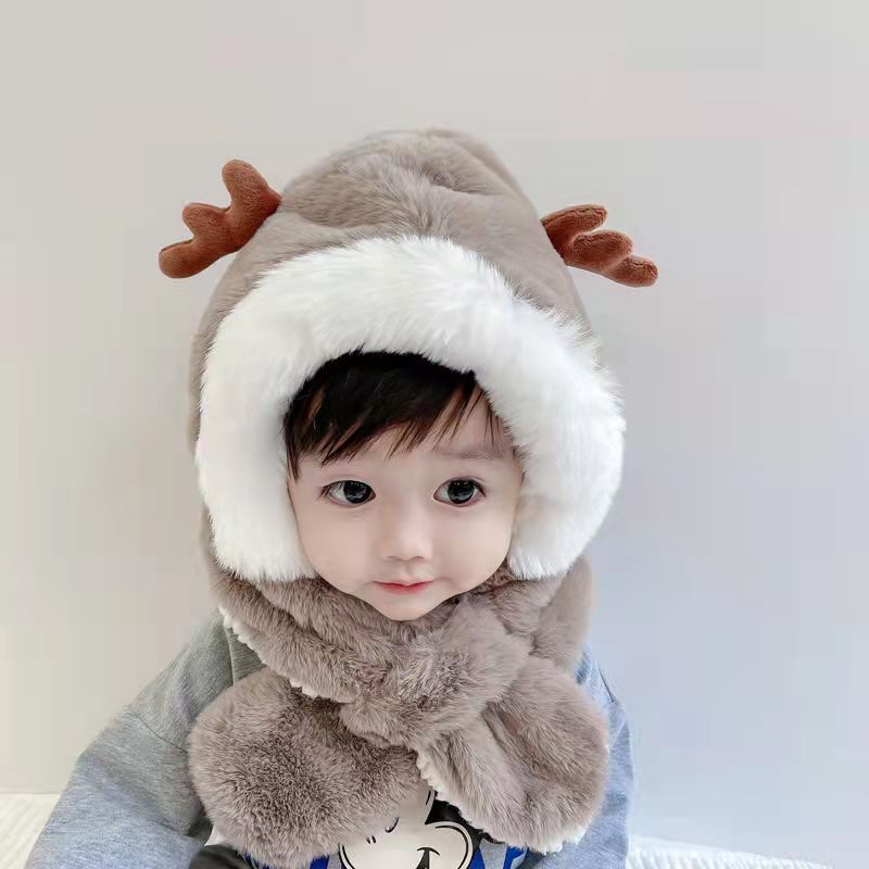 Thickened Warm Baby Plush Cap For Windproof