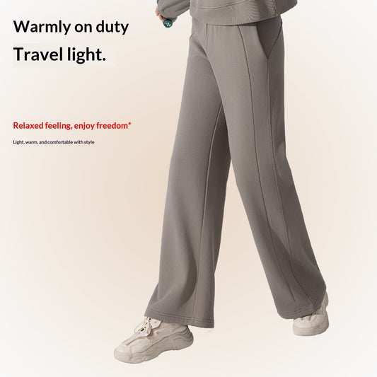Thickened Heat-retaining Fleece-lined Outdoor Workout Pants