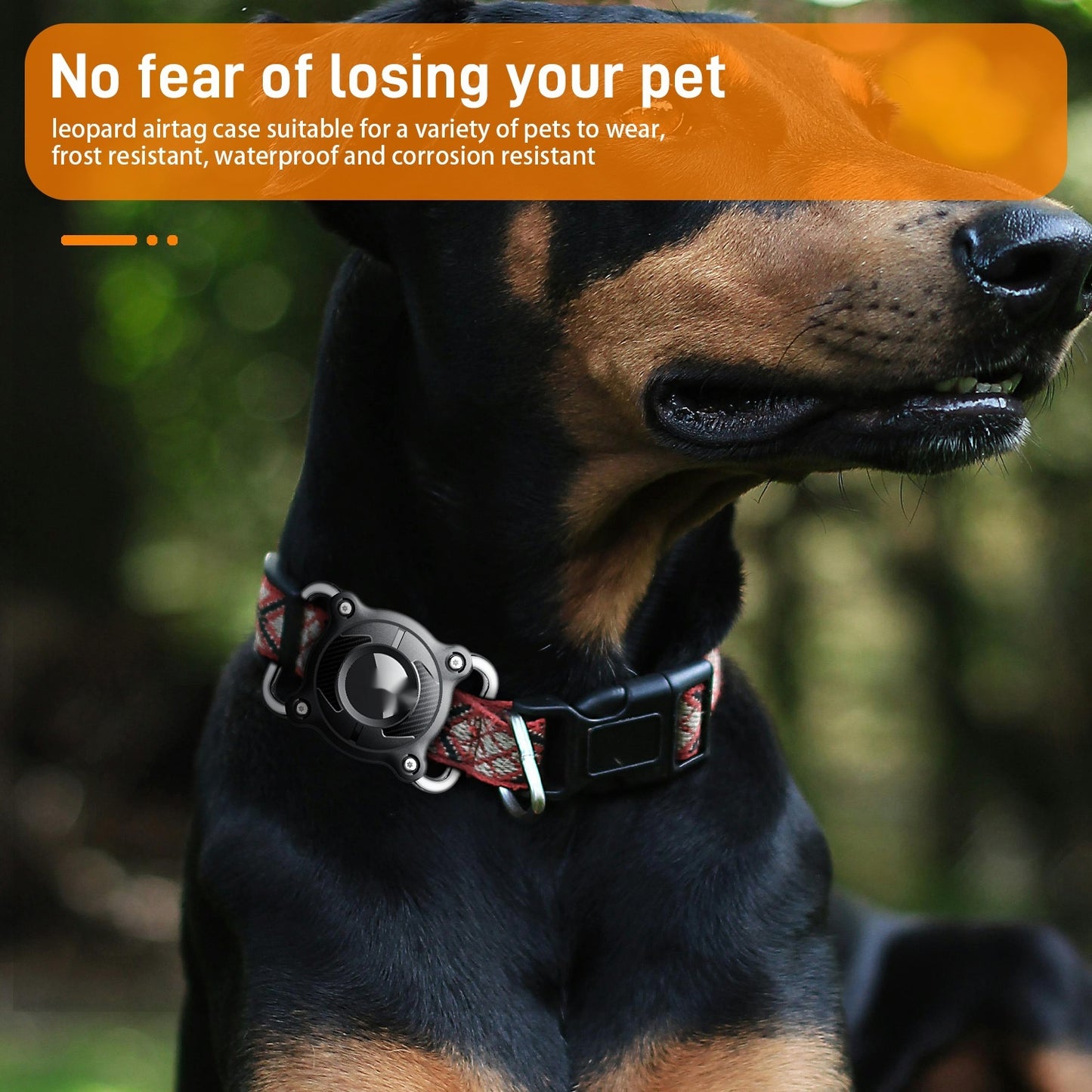 Metal Hardware Buckle AirTag Anti-loss Device Pet-grade Waterproof Case Protector