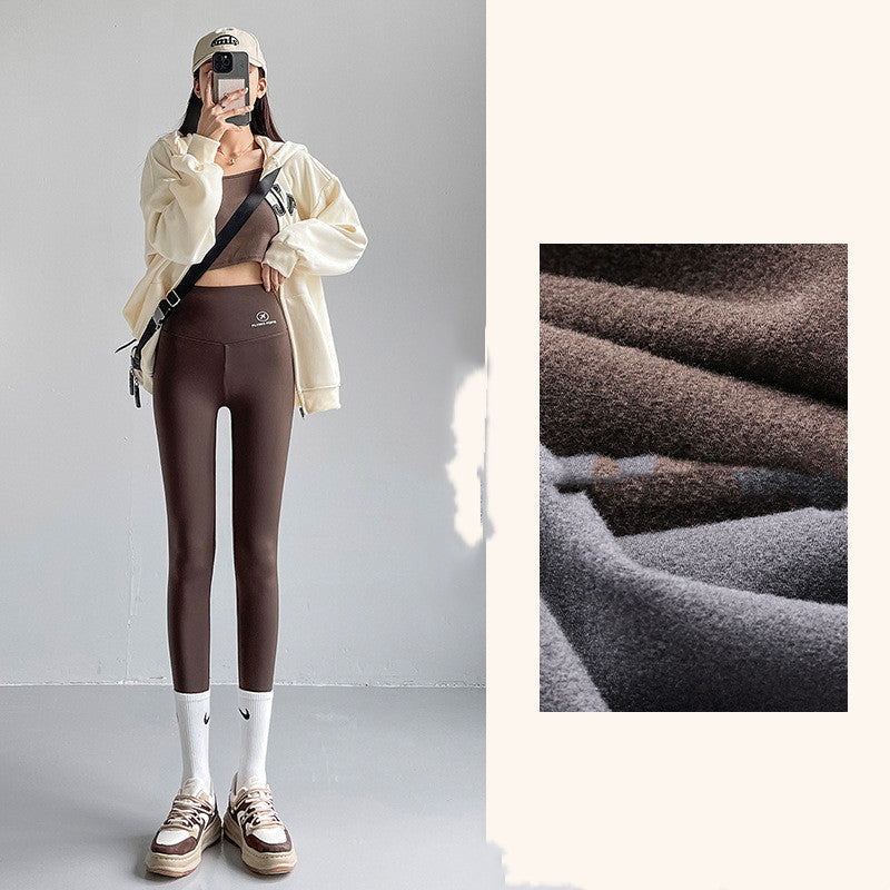 Women's Fashion Personality Fleece Shark Leggings