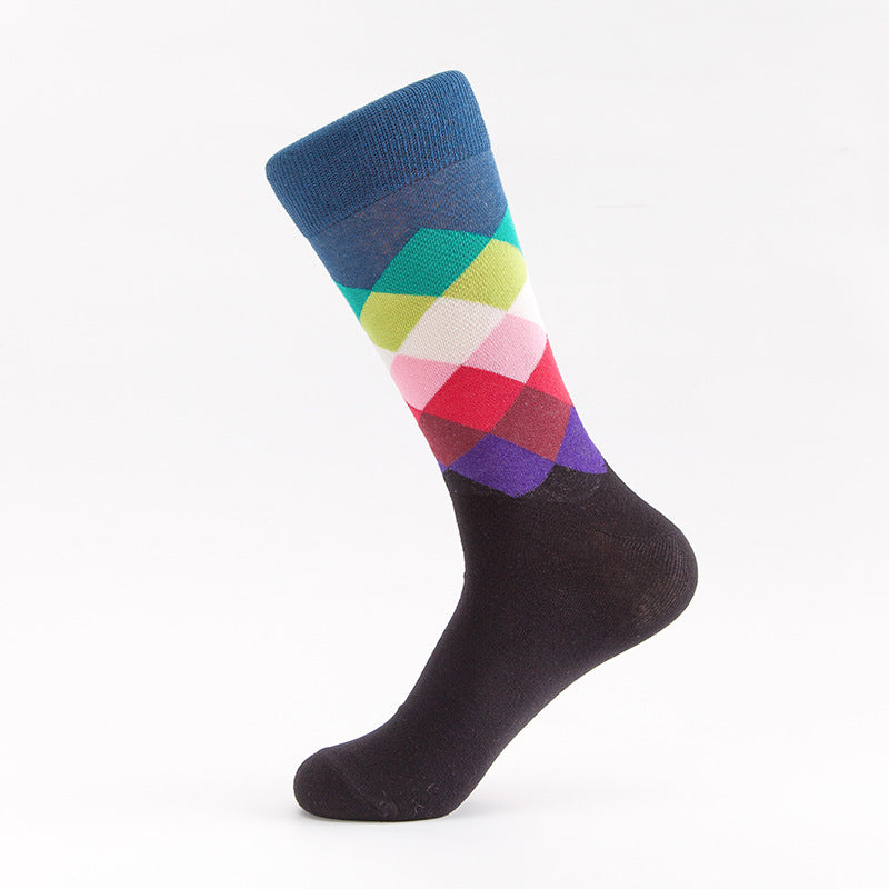 Shaping Sweat Absorbing And Deodorant Men's Trendy Long Hip Hop Cotton Socks