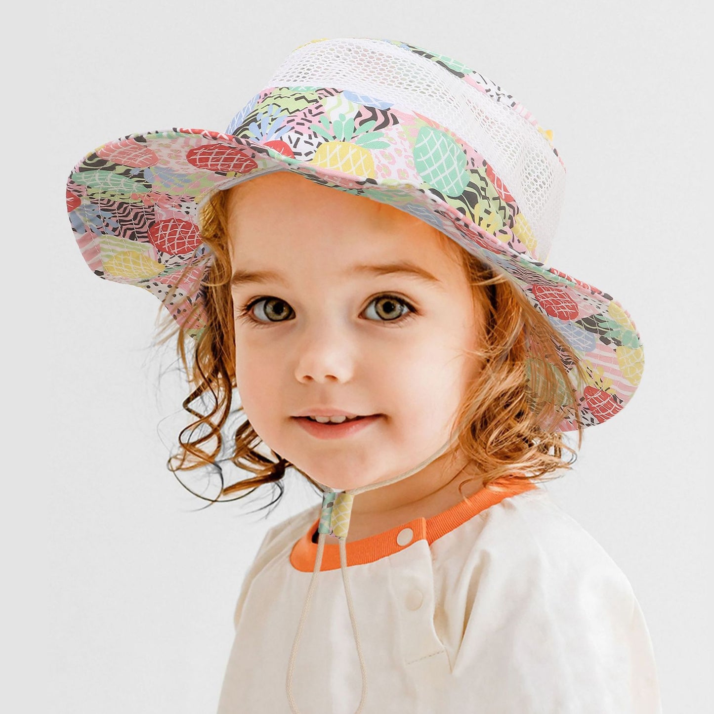 Children's Sun Hat Summer Breathable Mesh Cartoon Dinosaur Printing Outdoor Sunshade