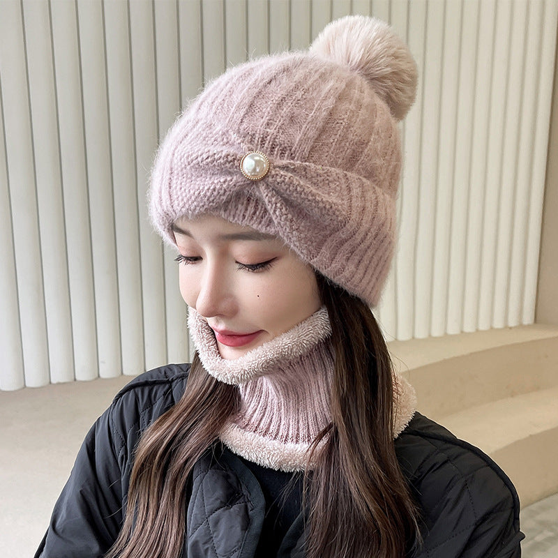Women's Thick Warm Fleece Versatile Wool Hat