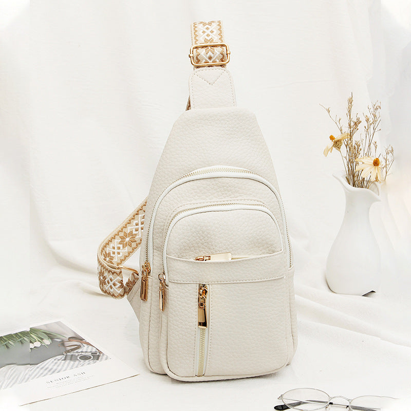 Soft Leather Retro Crossbody Bag