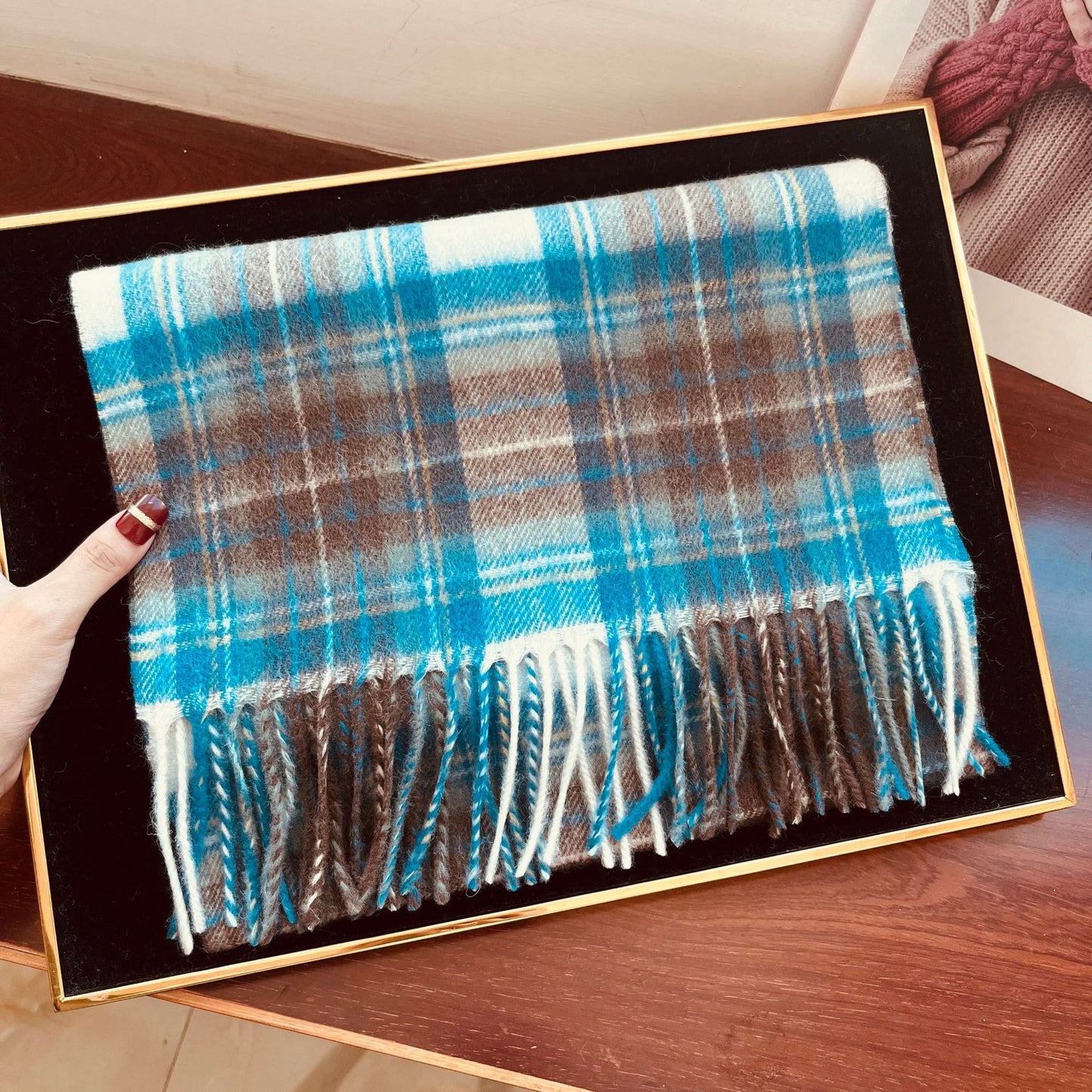 Edinburgh Scotland Edinburgh Plaid Scarf Winter New Wool Cashmere Warm
