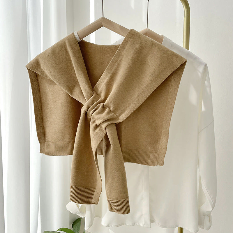 Fashion Shawl All-match Solid Color Scarf