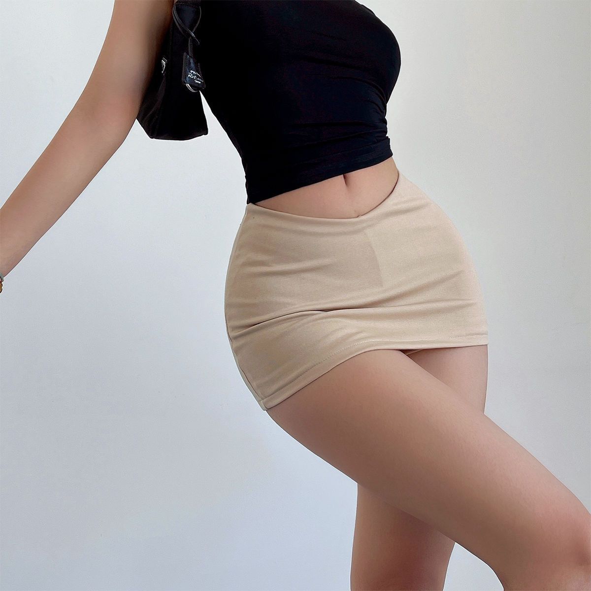 Sød Hot Girl Design Lav V Talje Slankende Miniskørt